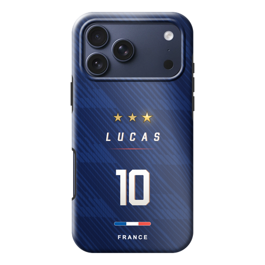 Coque supporter personnalisee France - LUCAS 10